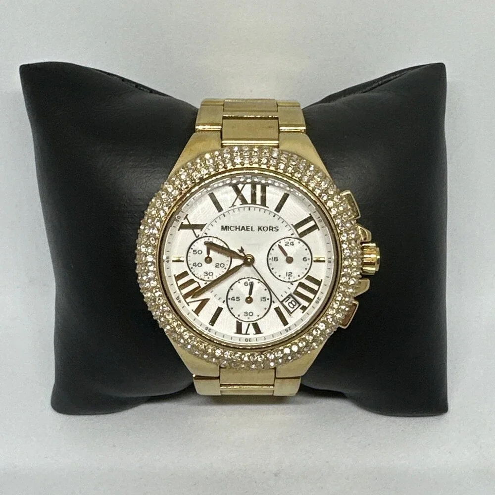 Michael Kors Bradshaw MK5756 Women Gold Stainless Steel Analog Dial Watch HME596